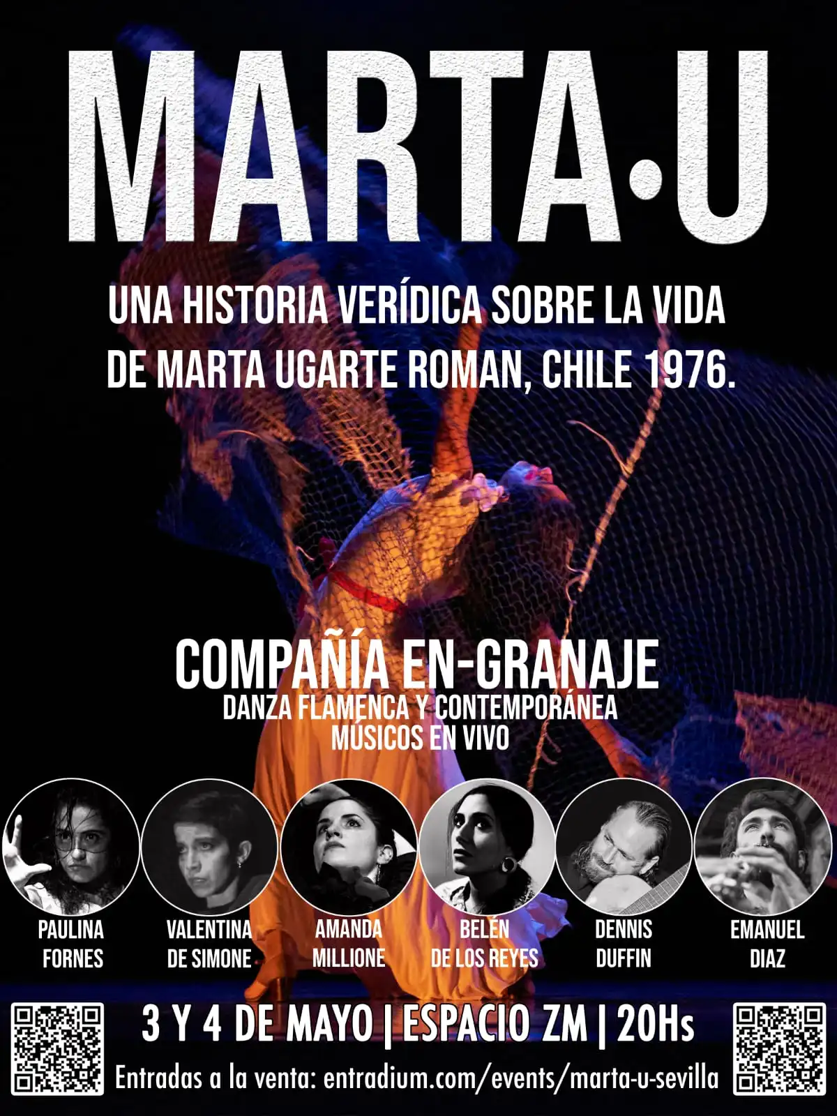 Cartel presentación obra Marta U