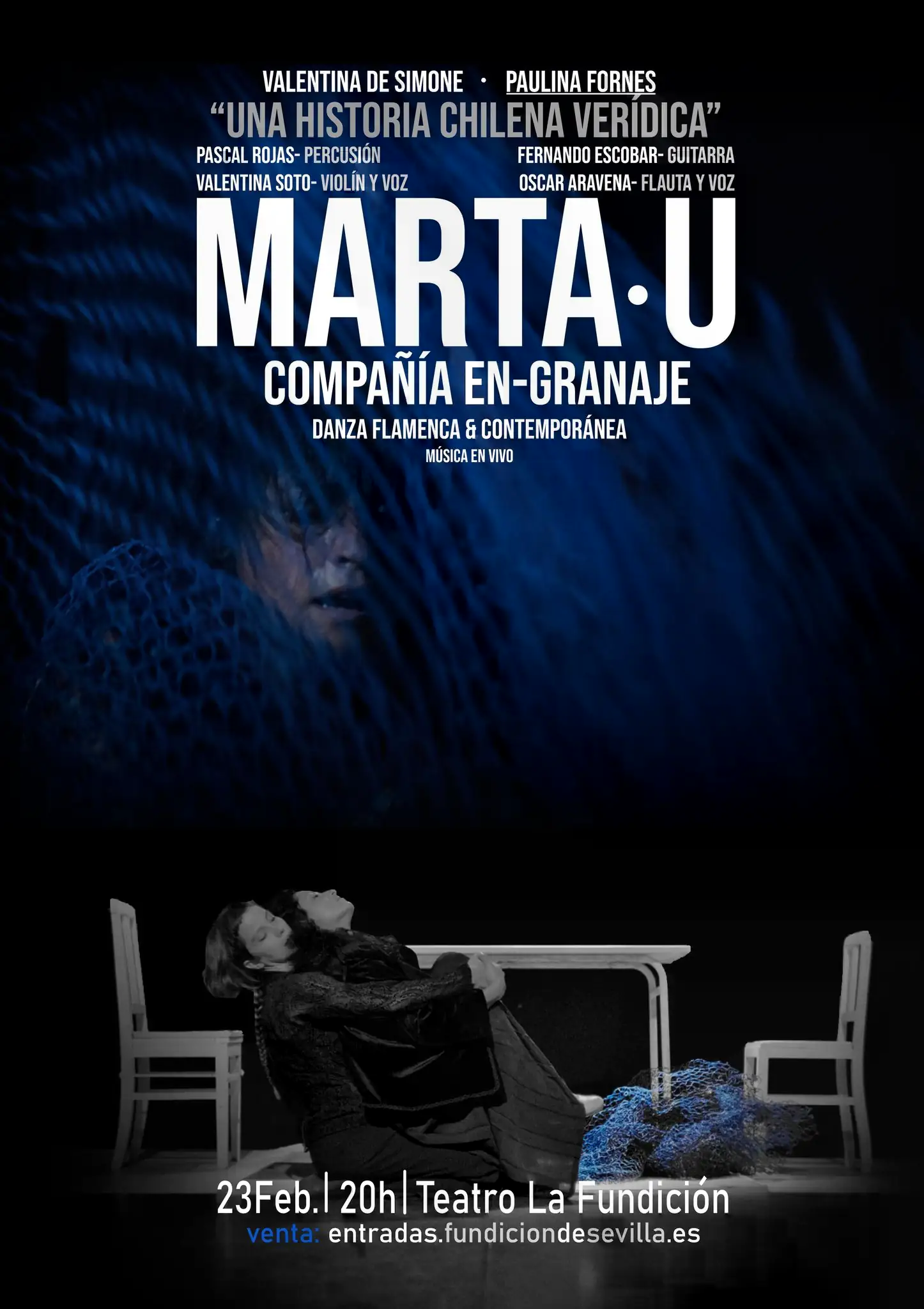 cartel presentación obra Marta U